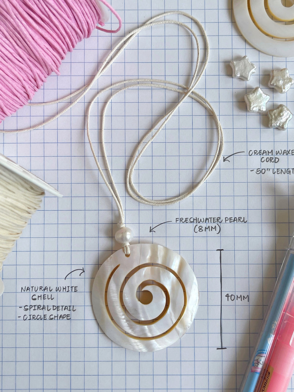 ALANA SPIRAL SHELL NECKLACE