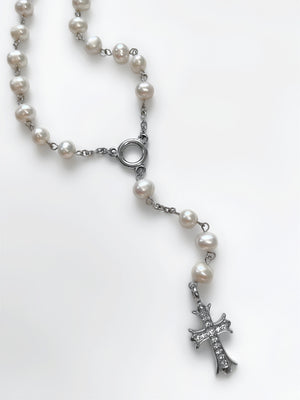 DEVOTION CROSS ROSARY NECKLACE