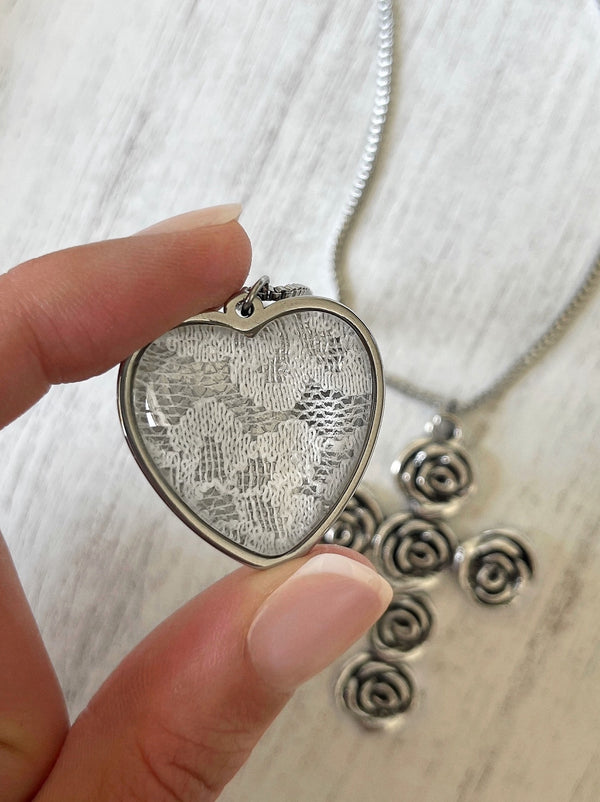 THE ONE I KEPT CROSS NECKLACE