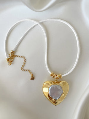 FULL OF LOVE HEART PENDANT NECKLACE