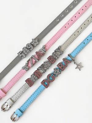 LUCKY CUSTOM CHARM LEATHER BRACELET