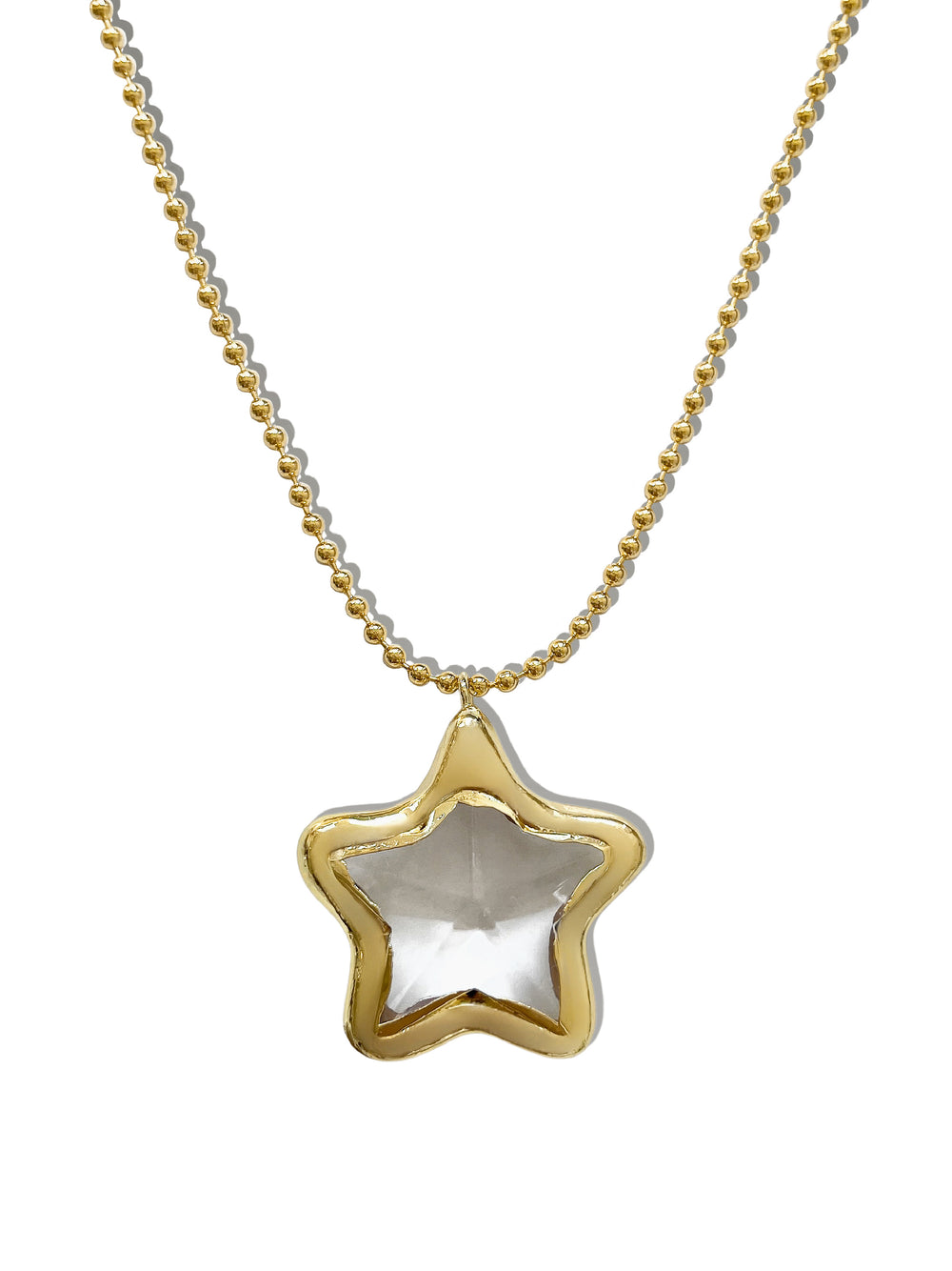 ULTRAVIOLET GOLD STAR PENDANT NECKLACE