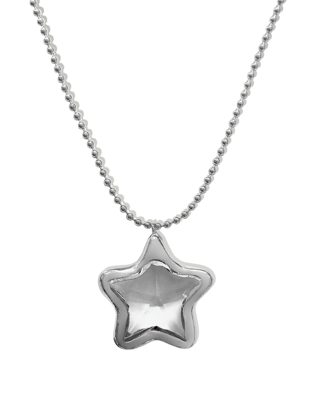 ULTRAVIOLET SILVER STAR PENDANT NECKLACE