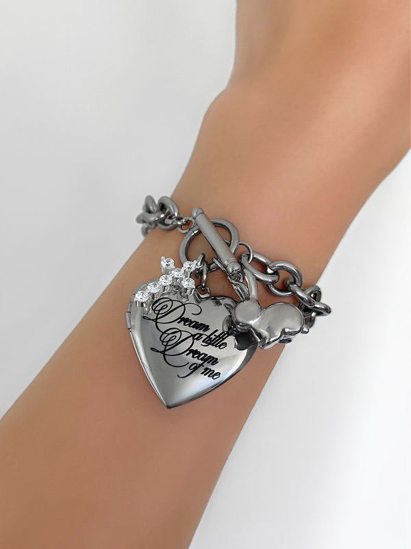 ALL A DREAM CUSTOM HEART LOCKET BRACELET