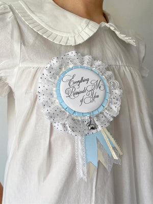 ALWAYS YOU RIBBON BADGE KEYCHAIN