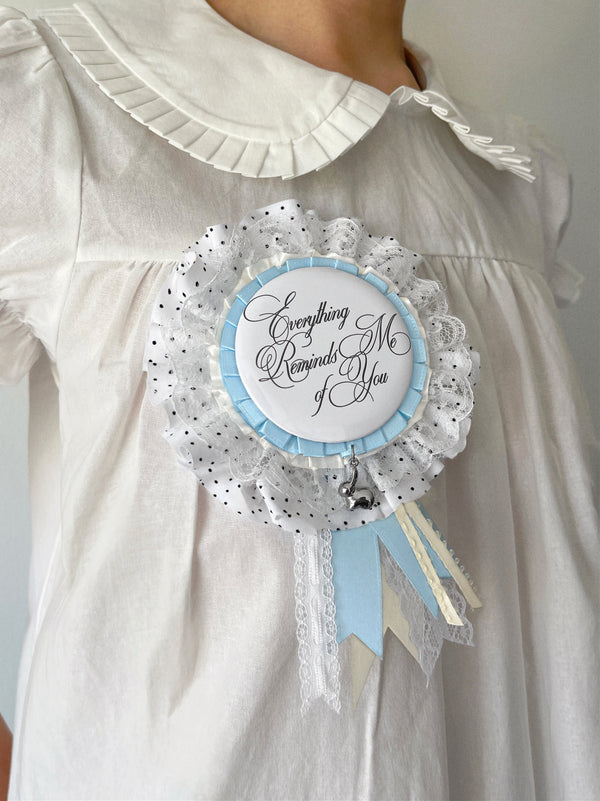 ALWAYS YOU RIBBON BADGE KEYCHAIN