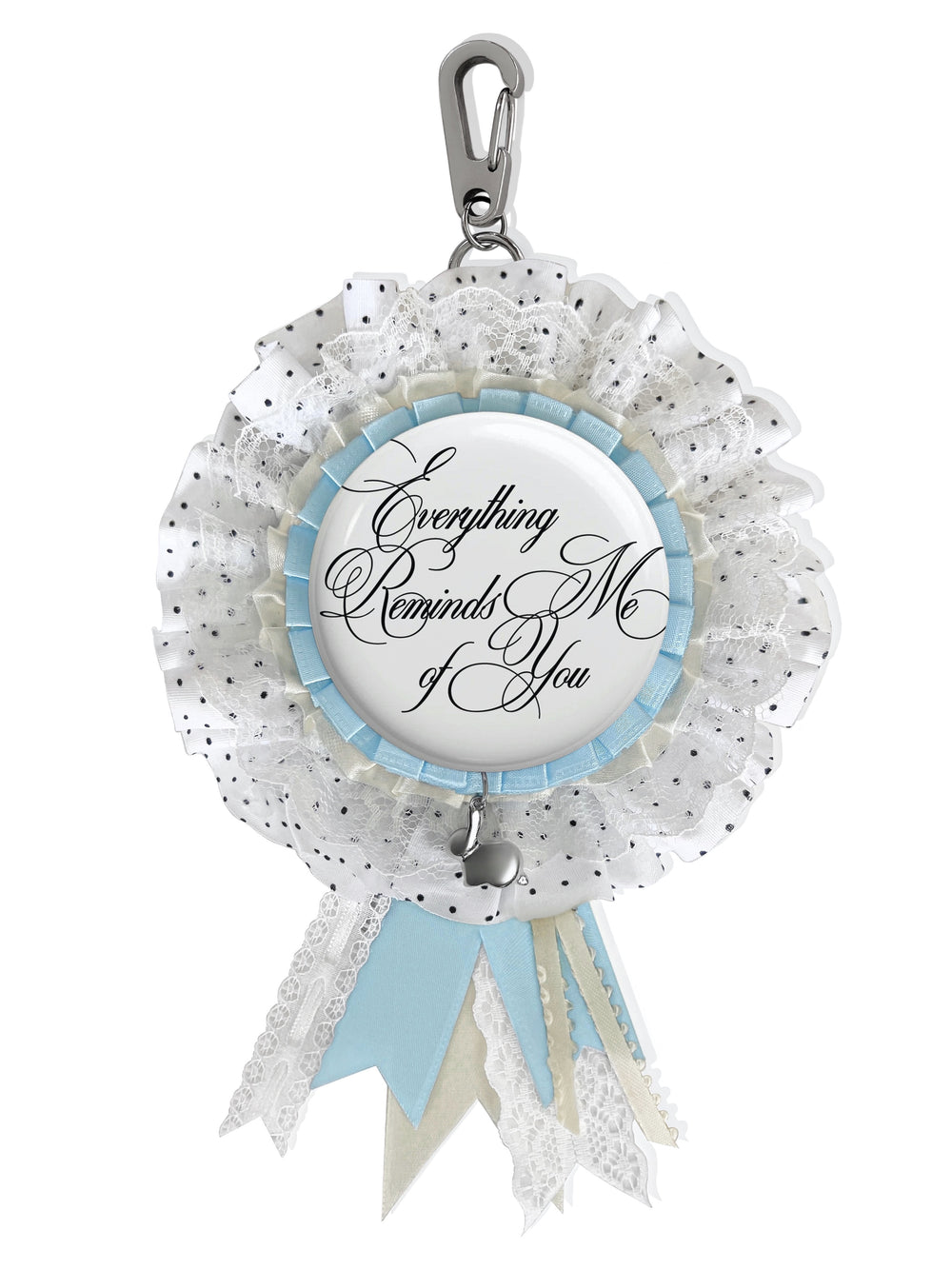 ALWAYS YOU RIBBON BADGE KEYCHAIN