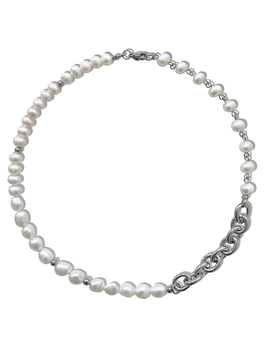 CAELUM HALF & HALF FRESHWATER PEARL NECKLACE