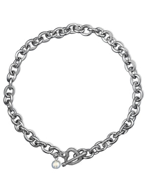 BEV HILLS HEART TOGGLE CHAIN NECKLACE