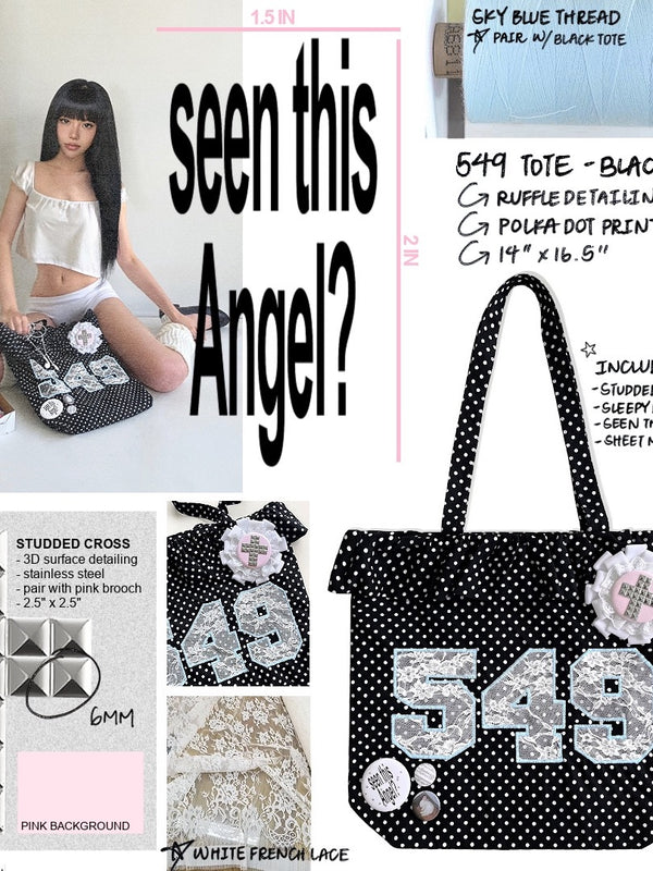 549 POLKA DOT TOTE BAG
