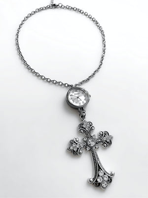 VENETA CROSS WATCH NECKLACE