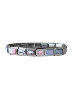 ANGELS HAVE PINK HAIR CHARM BRACELET
