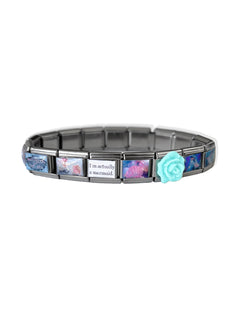 AQUAMARINE CHARM BRACELET