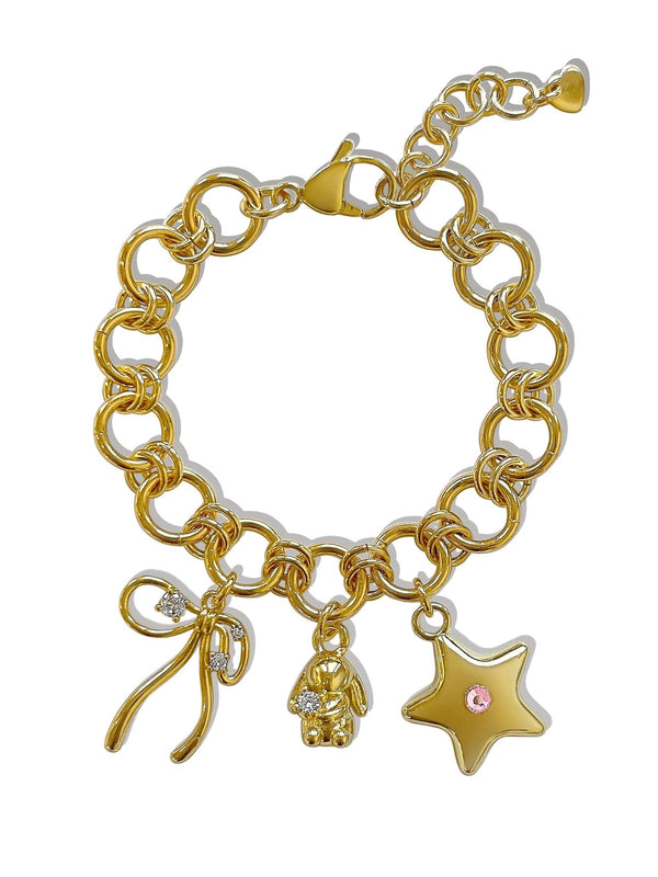 MIFFY GOLD CHARM BRACELET