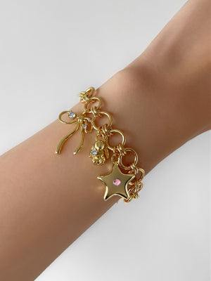 MIFFY GOLD CHARM BRACELET