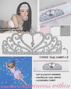 TINY TIARA CUSTOM CHARM HEADBAND