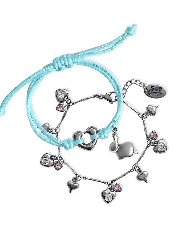 SWEET NOTHINGS BRACELET SET IN TEAL