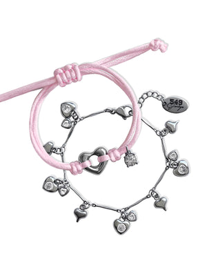 SWEET NOTHINGS BRACELET SET IN PINK