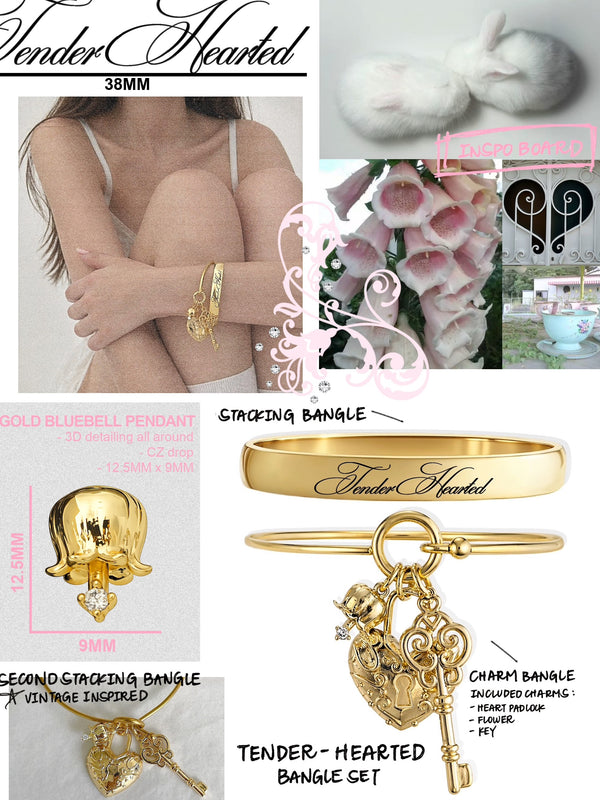 TENDER HEARTED BANGLE SET