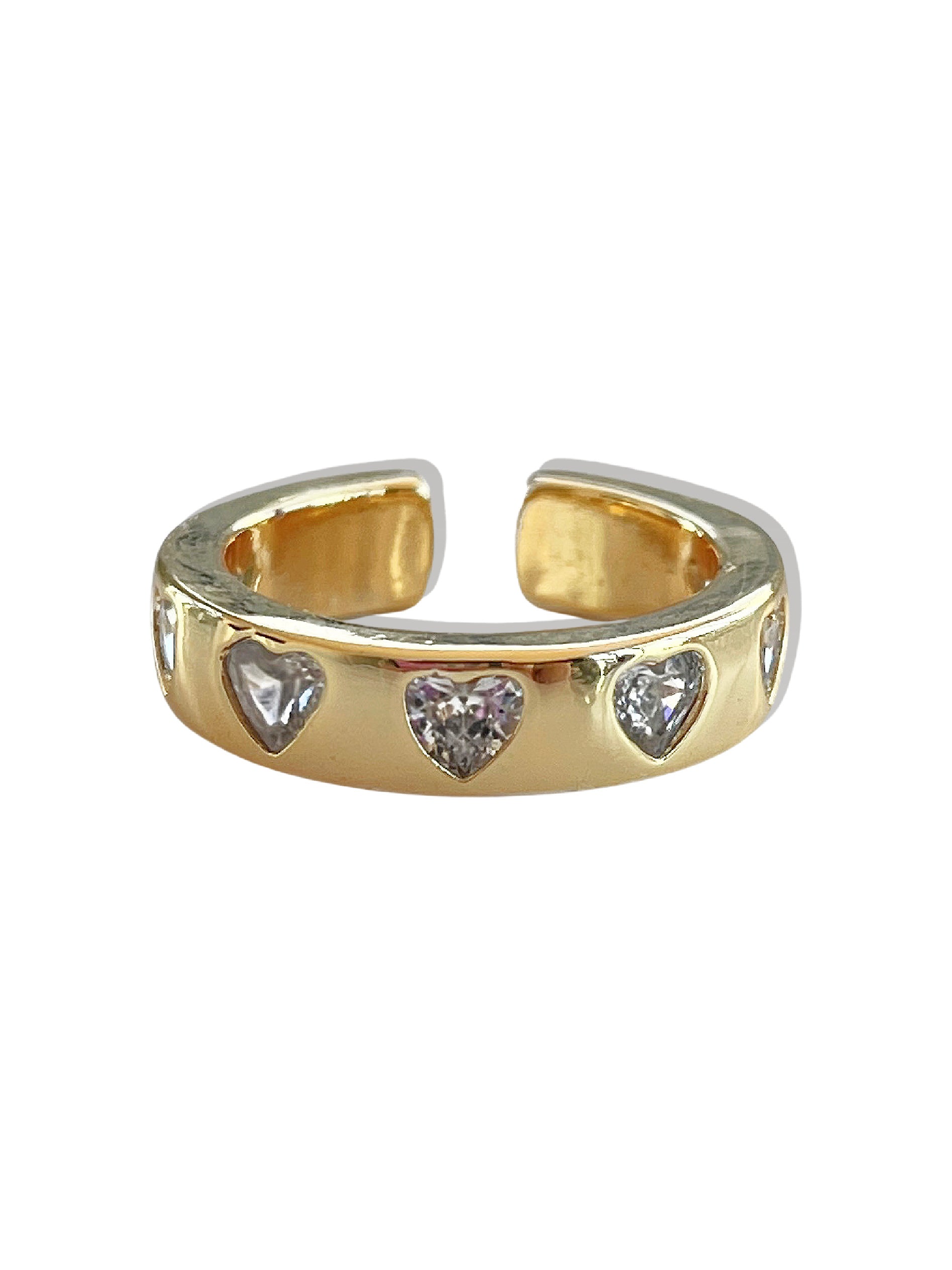 CURRENTLY IN LOVE GOLD HEART RING