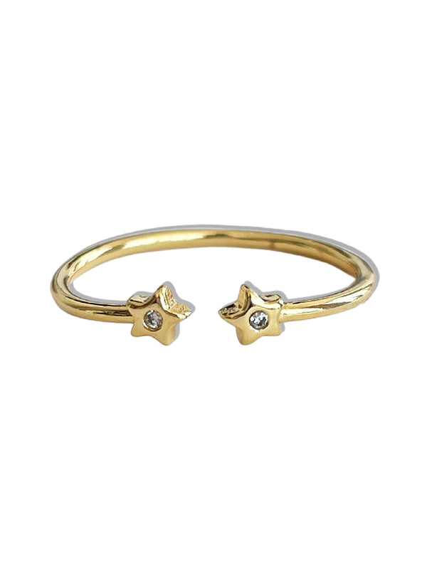 SHOOTING STAR GOLD WRAP RING