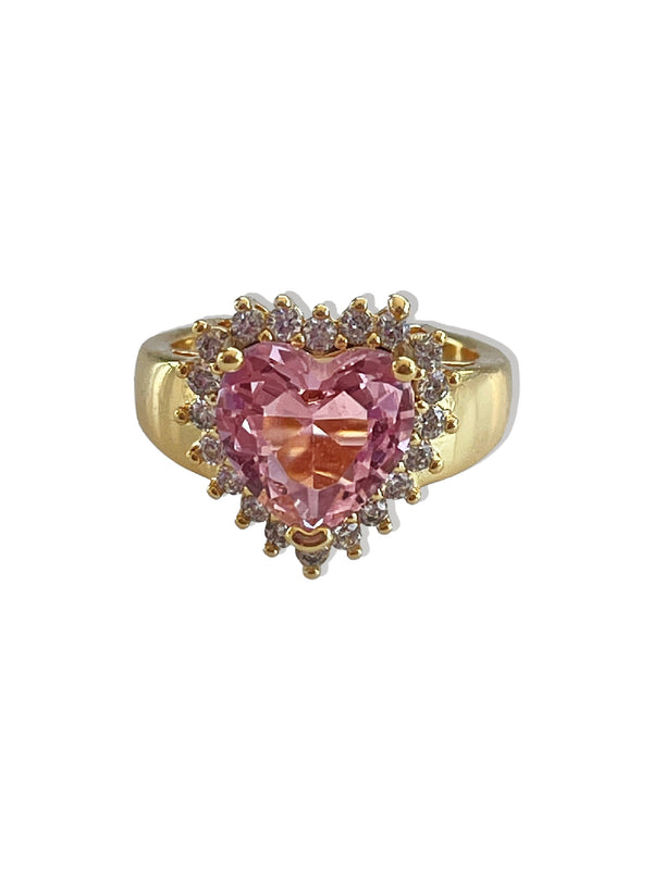 PRINCESS GOLD HEART RING