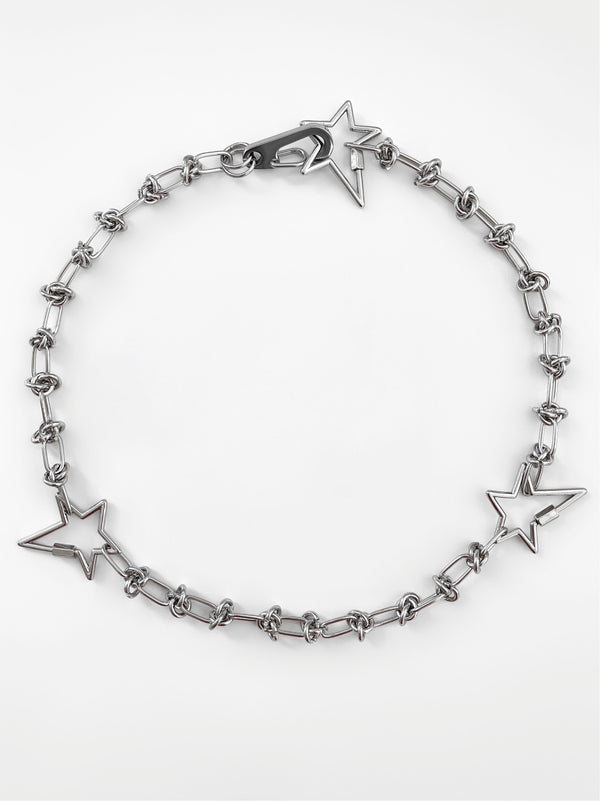 CELESTIAL BARBED WIRE CHAIN NECKLACE