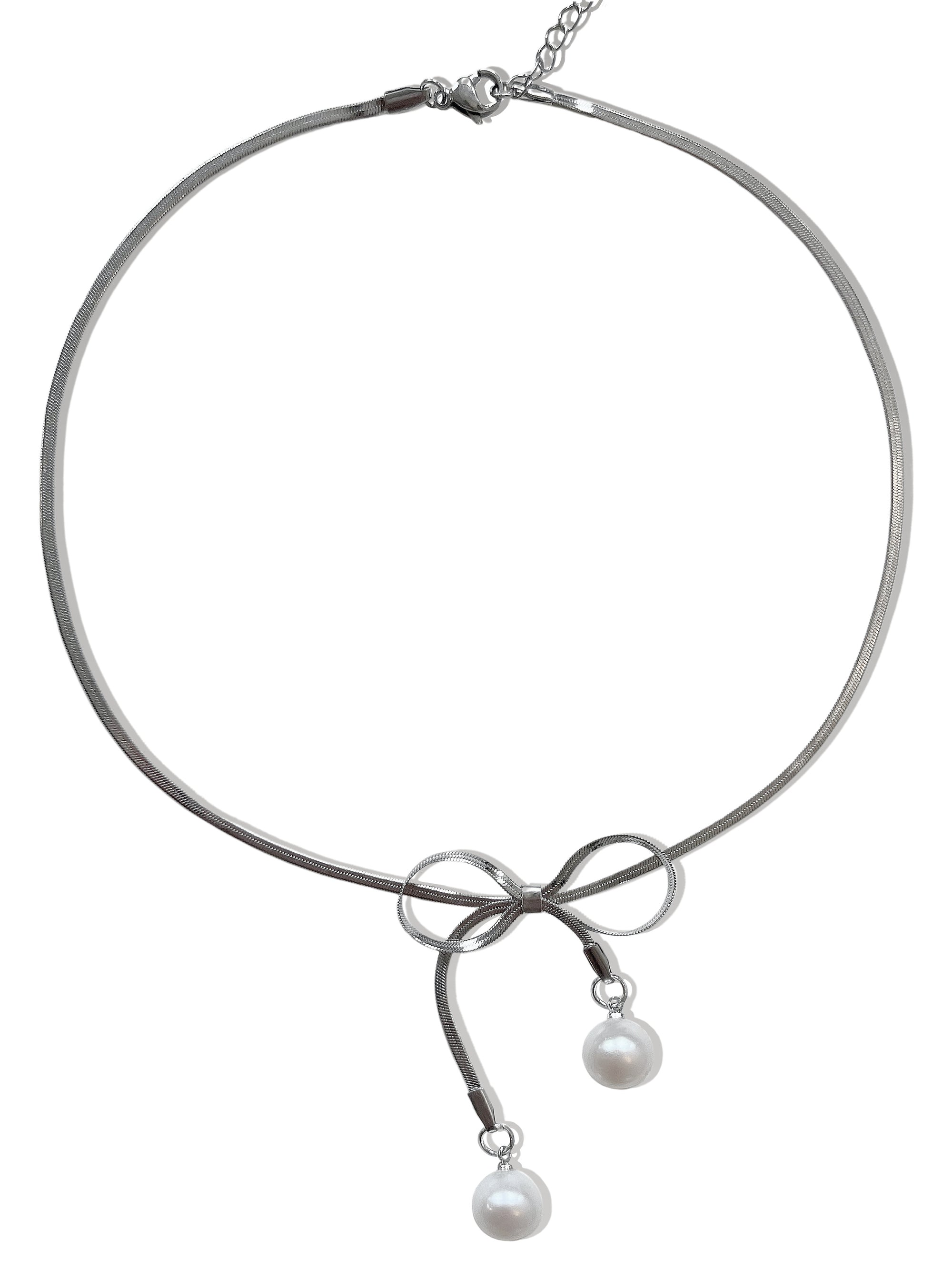 CHARLOTTE BOW CHOKER NECKLACE