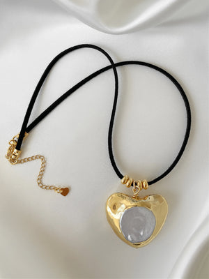 FULL OF LOVE HEART PENDANT NECKLACE