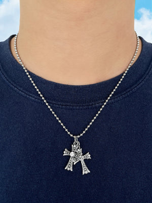 VENEZIA CROSS CHAIN NECKLACE