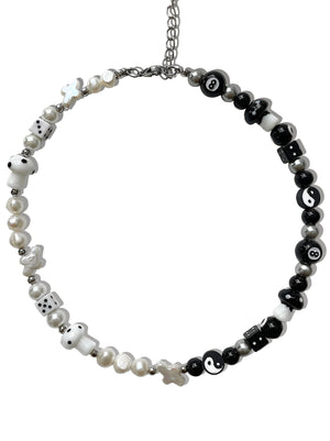 YIN & YANG FRESHWATER PEARL NECKLACE