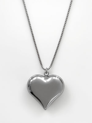 GEMMA LARGE HEART CHAIN NECKLACE