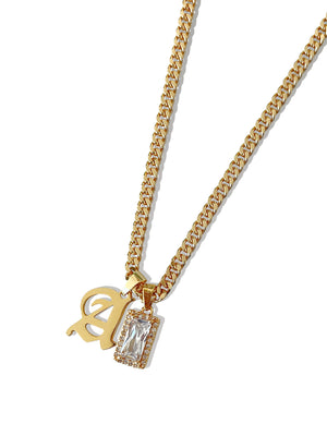 GOLD CUSTOM INITIAL CHARM CHAIN