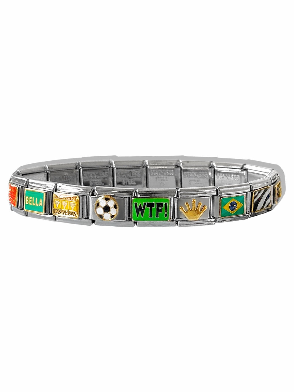 LUCKY GREEN CHARM BRACELET