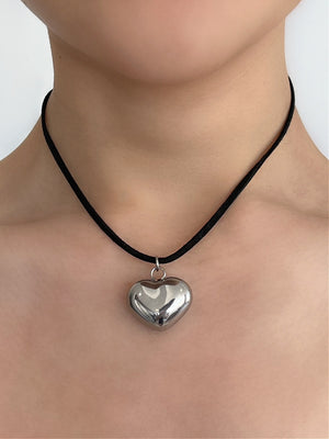 LUV U HEART SUEDE WRAP CHOKER