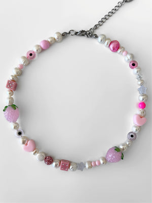 STRAWBERRY SWEETIE FRESHWATER PEARL NECKLACE