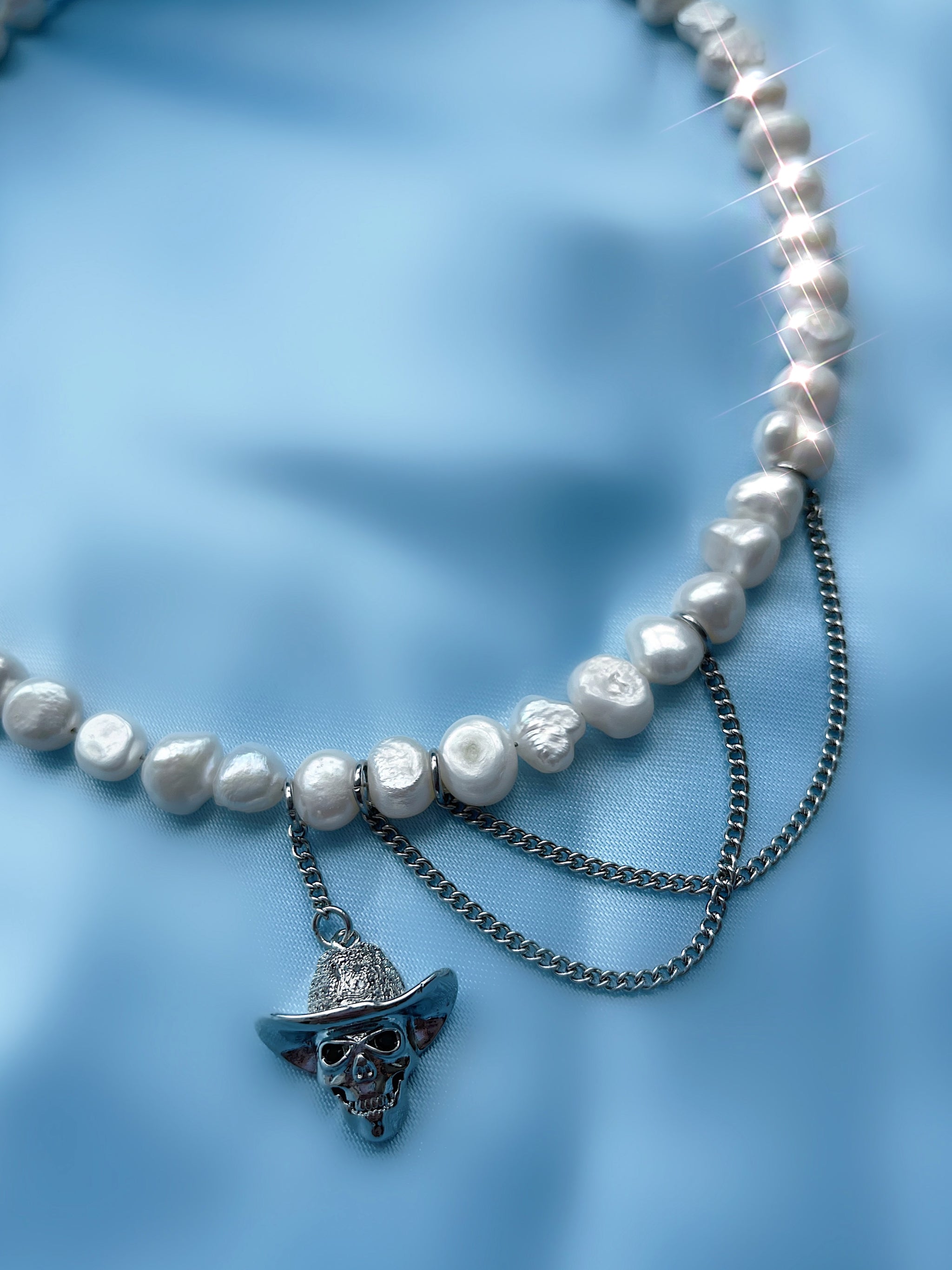 Keila necklace with wild pearl Majorica