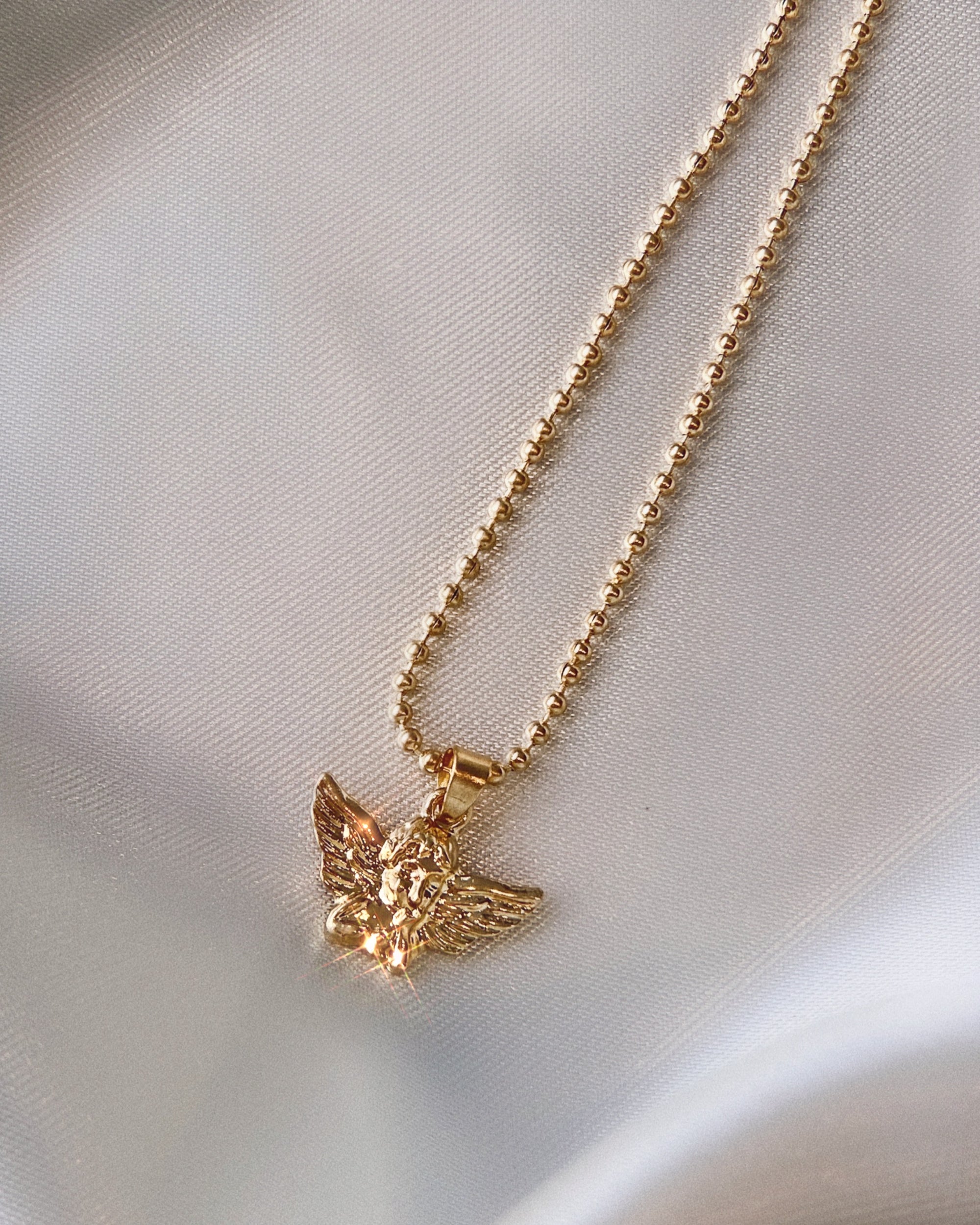 GOLD ANGEL NECKLACE