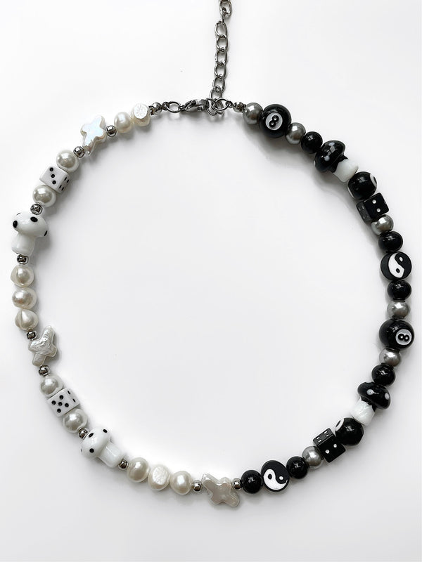 YIN & YANG FRESHWATER PEARL NECKLACE